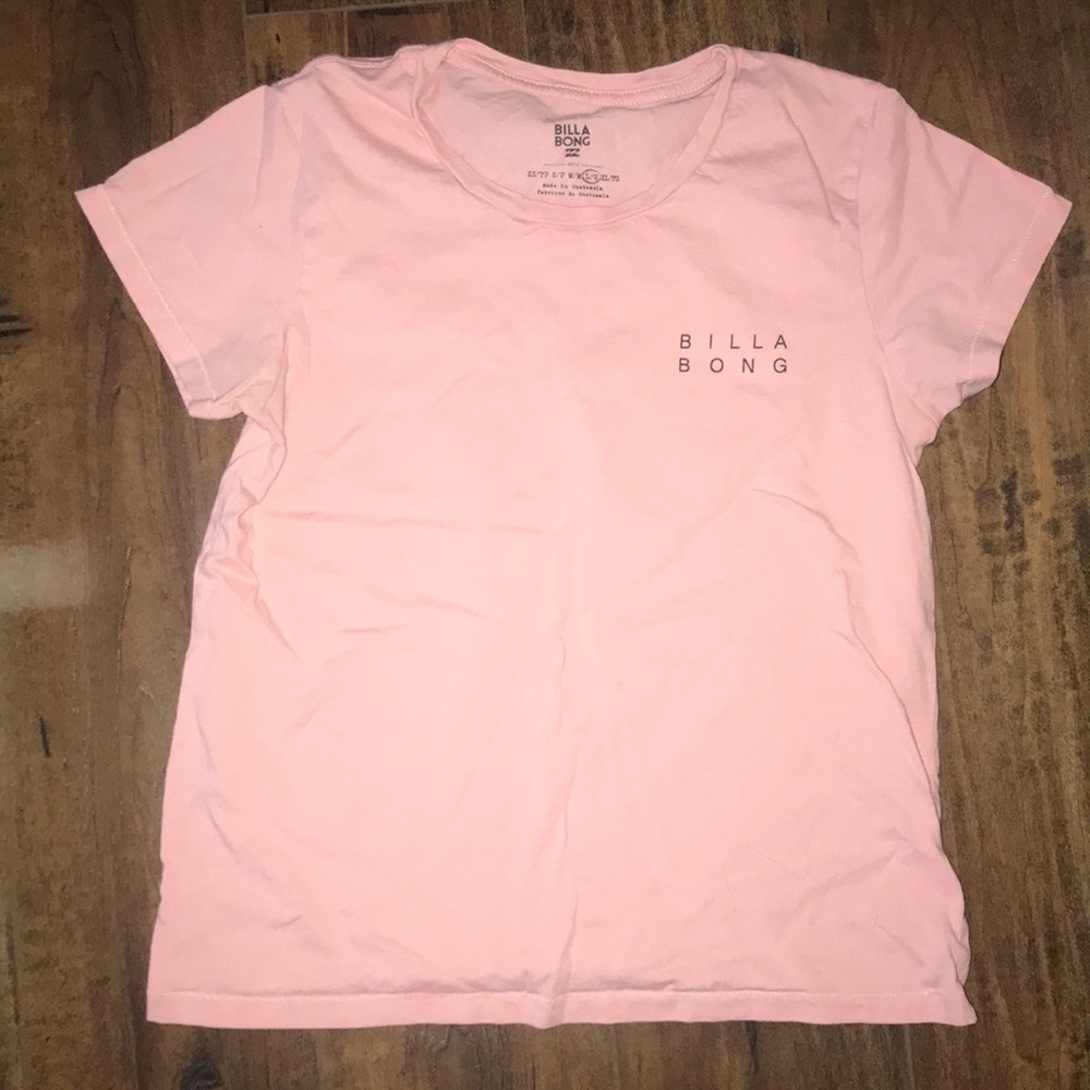pink billabong t shirt
